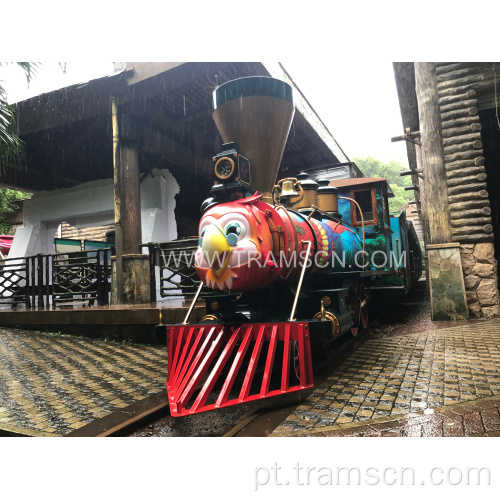 Locomotiva personalizada do vapor do projeto dos desenhos animados para o divertimento
